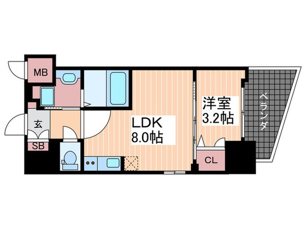 S-RESIDENCE国泰寺Iの物件間取画像